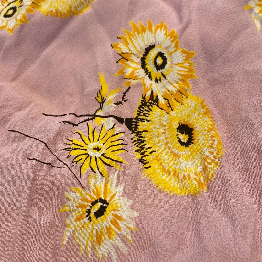 NWT Madewell Wisteria Dove Dutch Dandelions‎ Wrap Skirt